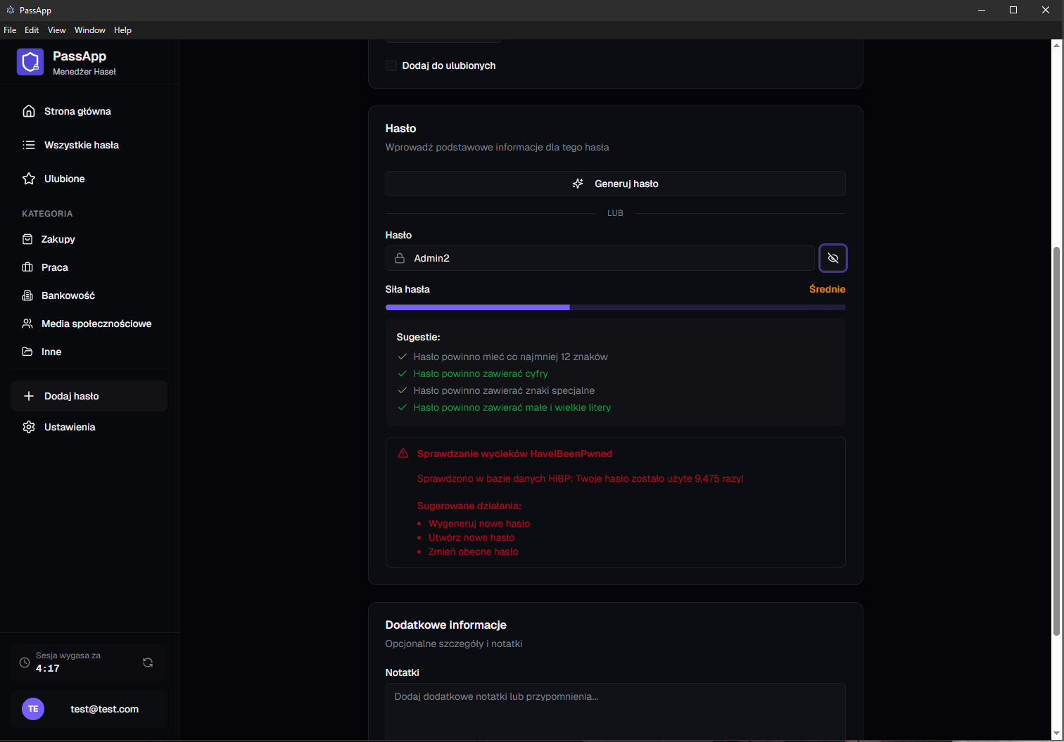 PassApp screenshot 2