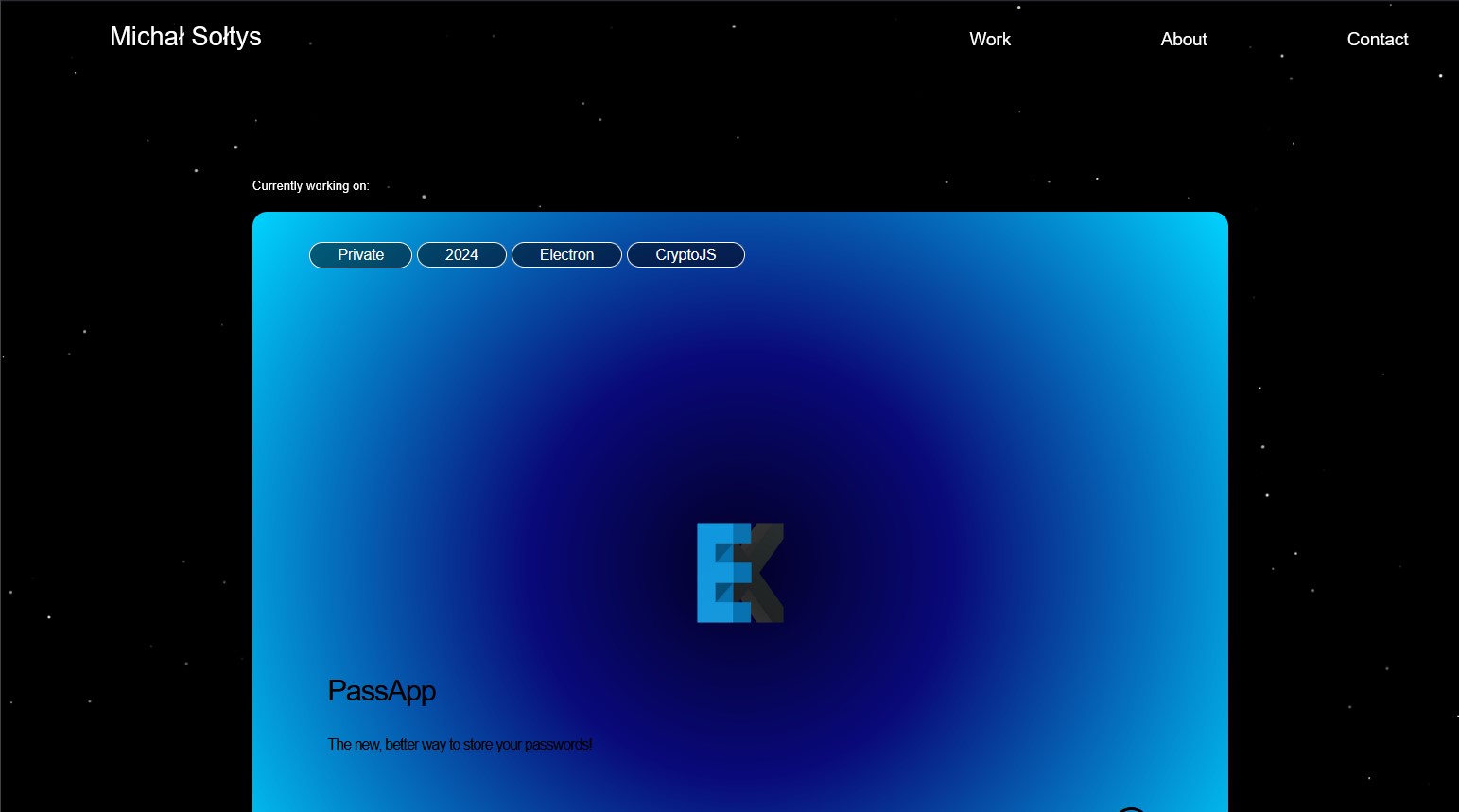 Previous Portfolio Website screenshot 3